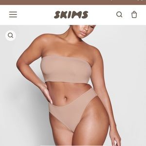(NWT) SKIMS Fits Everybody Bandeau Bra Sienna (S)